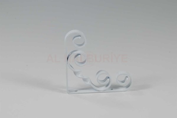 Endpa BURGULU RAF PİMİ ALTI KONSOL 250 MM BEYAZ - 014020002002502