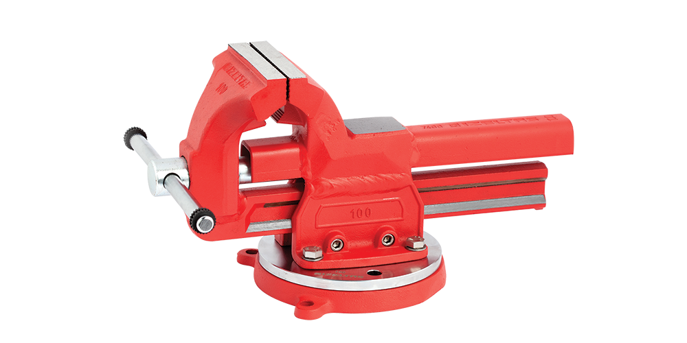 İzeltaş Dövme Çelik Mengene Döner Tabla Dahil 150 mm