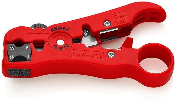 Knipex 16 60 06 COAX KABLO SIYIRMA ALETİ - KNI166006SB