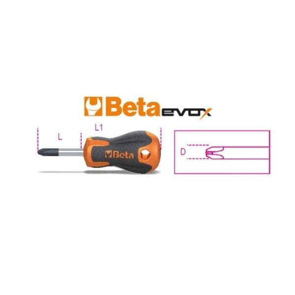 Beta Topaç Yıldız Tornavida 1202EN 4,5X30