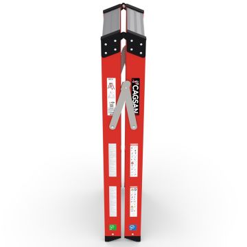Çağsan A Tipi Çift Tarafı Geniş Fiberglas Merdiven (V6) 4 Basamaklı - BFC4