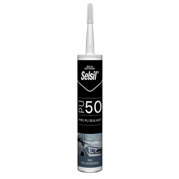 Selsil Poliüretan PU Mastik 50 SHA 280 ml Siyah