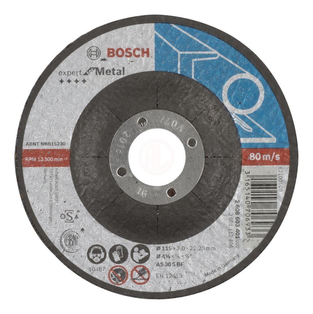 Bosch Metal Kesme Diski Expert For Metal Bombeli 115x22,23x3,0 mm (A 30 S BF) - 2608603401