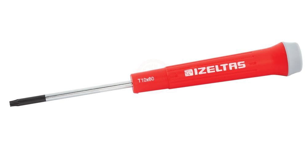 İzeltaş Torx Uçlu Tornavida Elektronikçi Tip Klemens T8x60 mm