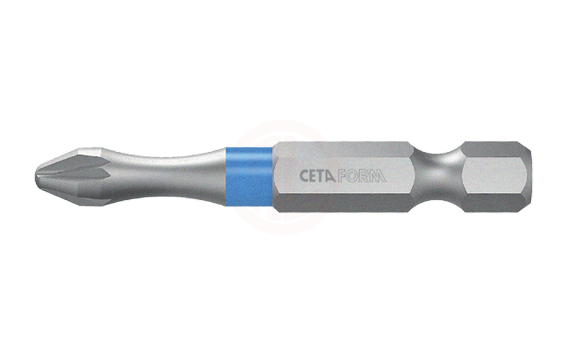 Ceta Form 1/4 İnç Pozidriv Bits Uç (Renk Kodlu) Pz1X50 Mm