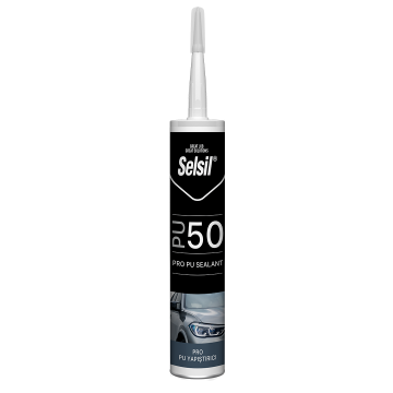 Selsil Poliüretan PU Mastik 50 SHA 600 ml Siyah