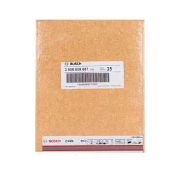 Bosch C470 Kağıt Zımpara 93 mm 6 Delik 40 Kum