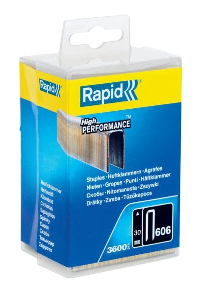 Rapid Zımba Teli 606 Serisi Galvaniz Reçine 30 mm (1 Paket/3600 Adet) - 40303096