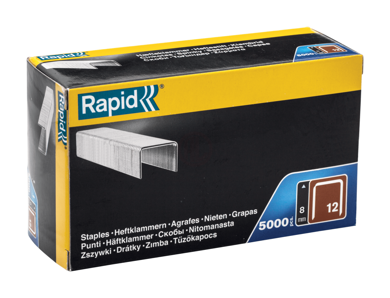 Rapid 12/8 mm Galvaniz Kaplı Zımba Teli 5000 Adet - 40100518