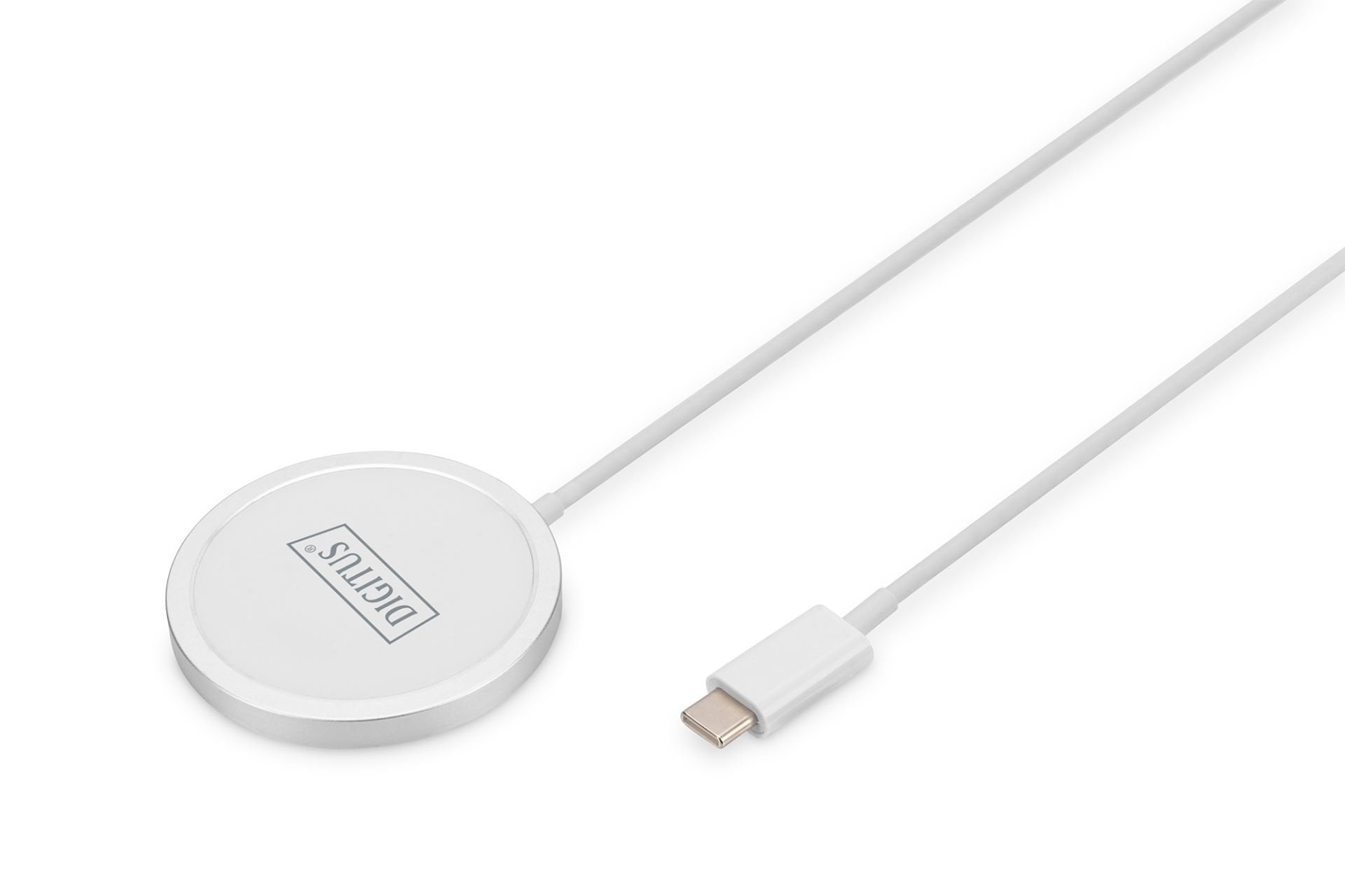 Assmann Digitus Kablosuz Şarj Pad/Altlık, Mıknatıslı, 15W, Magsafe Uyumlu