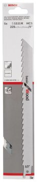 Bosch Panter Testere Bıçağı Basic For Wood S 1111 K 225 mm (5 Adet) - 2608650678