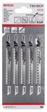 Bosch Dekupaj Testere Bıçağı Precision For Wood 301 BCP 117 mm (5 Adet) - 2608633A37