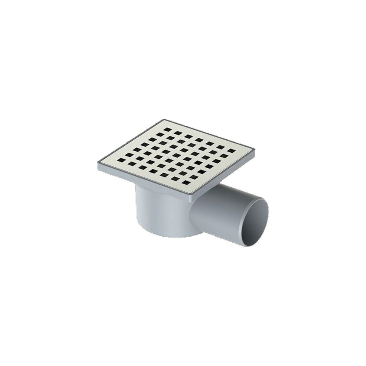 UBM 10X10 Alttan Q 50 Çıkışlı Metal Yer Süzgeci