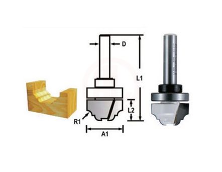Makita Freze Ucu Rulmanlı Klasik Dalma Bıçağı (Çift Bıçak) 8x22x54 mm (D-48262)