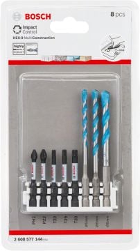 Bosch Vidalama ve Delme Ucu Impact Control Multi Construction Set (8 Parça) - 2608577144