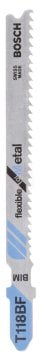 Bosch Dekupaj Testere Bıçağı Flexible For Metal T 118 BF 92 mm (5 Adet) - 2608634503