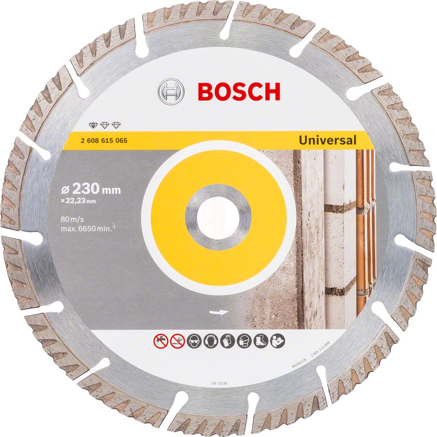 Bosch Elmas Kesme Diski Standard For Universal 230x22,23 mm (10 Adet) - 2608615066