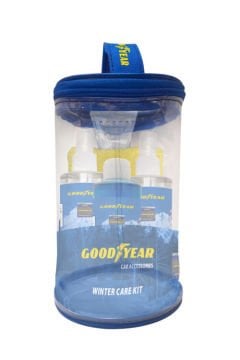 Goodyear Kışlık Bakım Seti (Buz Çözücü, Buğu Önleyici, Cam Suyu, Eldivenli Buz Kazıyıcı)