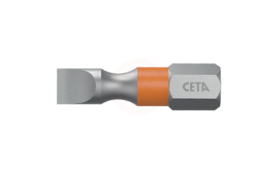 Ceta Form 1/4 İnç Düz Bits Uç (Renk Kodlu) 6.5 X 25 Mm