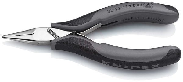 Knipex 35 22 ELEKTRONİKÇİ KARGABURUN 115 ESD MM - KNI3522115ESD