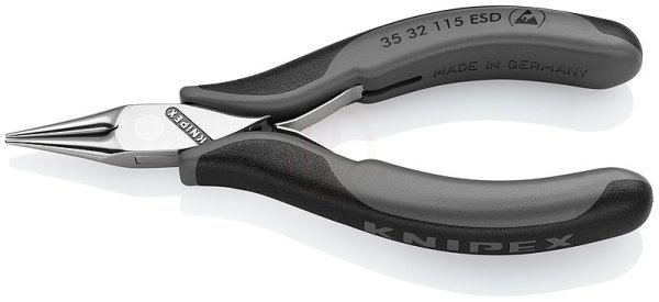 Knipex 35 32 ELEKTRONİKÇİ KARGABURUN 115 ESD MM - KNI3532115ESD