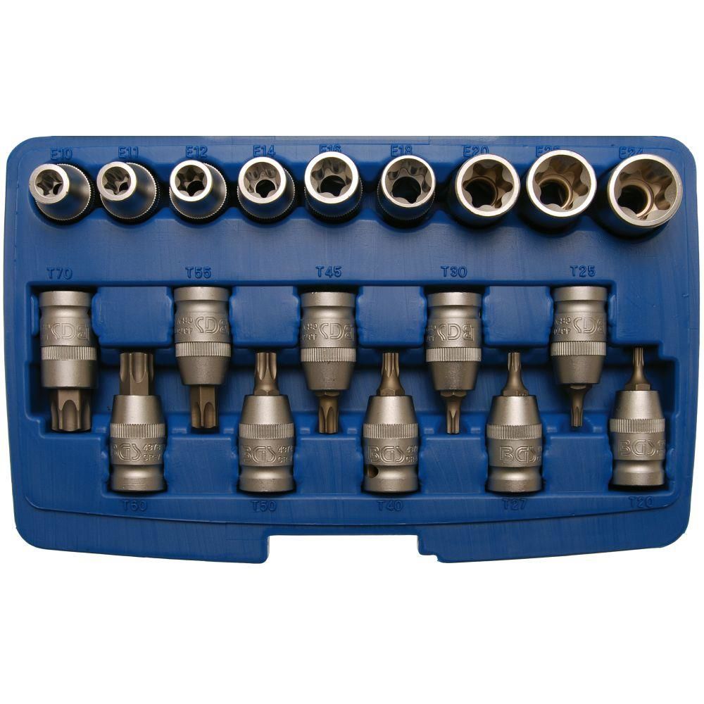 Brio Lokma Set Torx (Tork) 1/2 19 Parça (T20-T70 / E10-24)