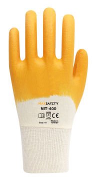 Maxsafety Nitril Kaplı Eldiven No: 9 - 10 - MXNIT-400-10