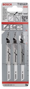 Bosch Dekupaj Testere Bıçağı Clean for HardWood T 101 AIF 100 mm (3 Adet) - 2608636224