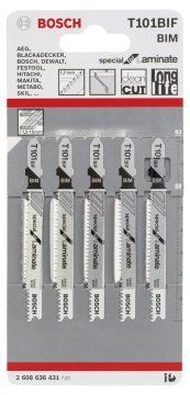 Bosch Dekupaj Testere Bıçağı Special For Laminate T 101 BIF 83 mm (5 Adet) - 2608636431