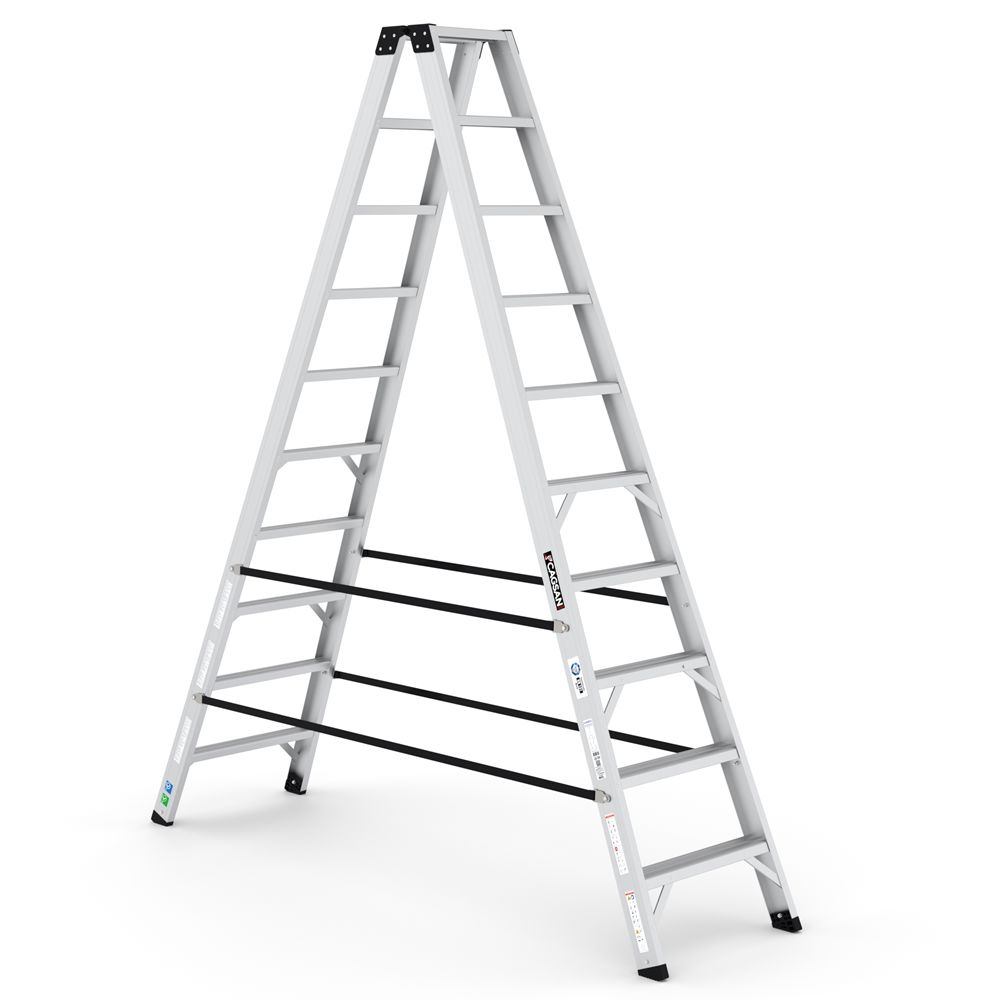 Çağsan Everest Pro Alüminyum Merdiven Çift Çıkışlı 10 Basamaklı - EVR-PRO10
