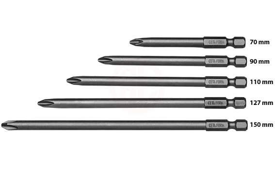 Ceta Form 1/4 İnç Yıldız Bits Uç Ph1 X 70 Mm