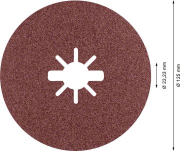 Bosch X-Lock Fiber Zımpara Diski Expert Prisma Ceramic R781 125 mm 80 Kum (5 Adet) - 2608621784
