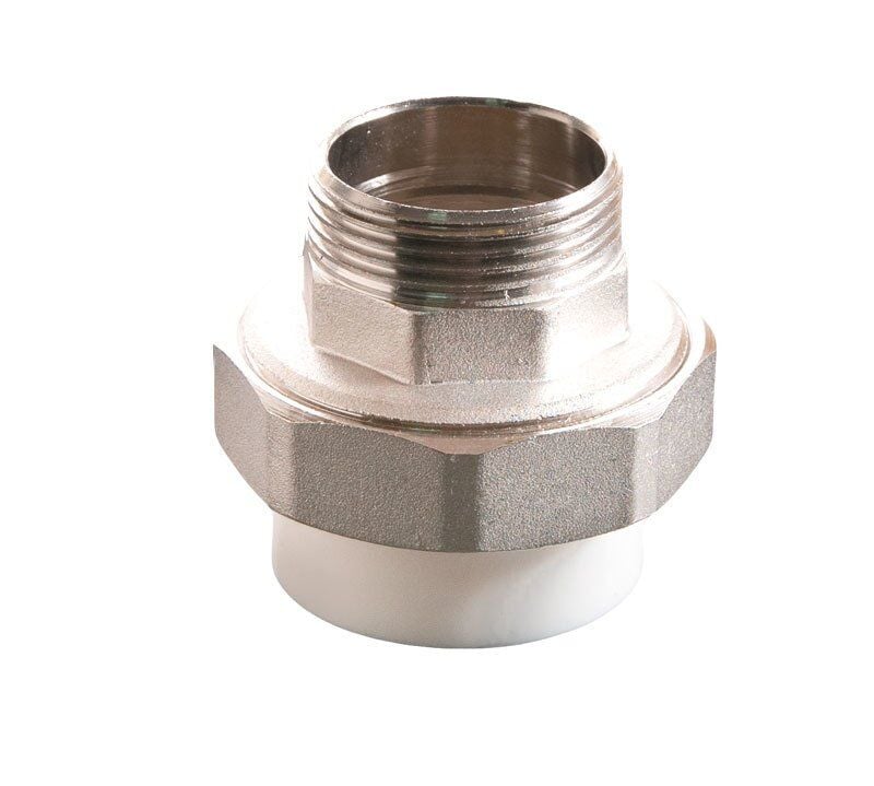 Plastherm PPRC Oynar Başlıklı Rakor (Dış Dişli) 20 mm x 1/2 İnç - PP490200100