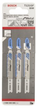 Bosch Dekupaj Testere Bıçağı Speed For Metal T 121 GF 92 mm (3 Adet) - 2608636695