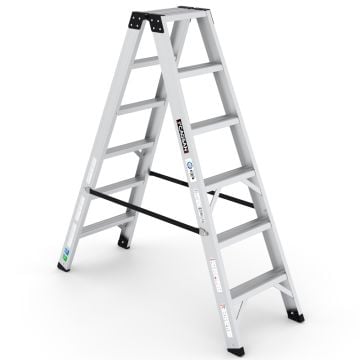 Çağsan Everest Pro Alüminyum Merdiven Çift Çıkışlı 6 Basamaklı - EVR-PRO6