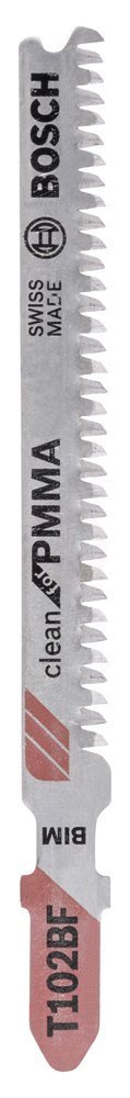 Bosch Dekupaj Testere Bıçağı Clean For PMMA T102 BF 92 mm (5 Adet) - 2608636781