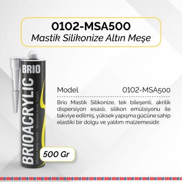 tik Silikonize 500 Gr Altın Meşe 6'lı Paket