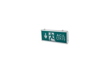 Cata Exit Çıkış Armatürü Ledli 3 Saat Akülü 3W (Ct-9178)