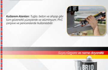 Brio Mastik Silikonize 500 Gr Gri