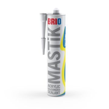 Brio Mastik Silikonize 500 Gr Gri