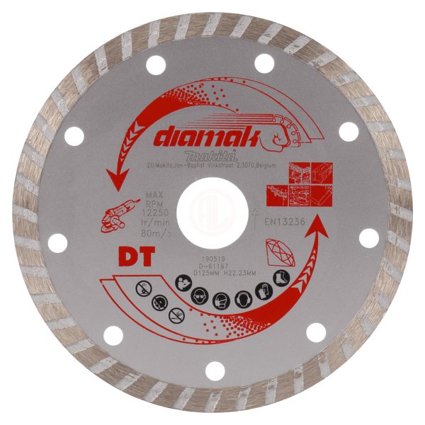 Makita Turbo Elmas Testere Turuncu 125x2,1x22,23 mm (D-61167)