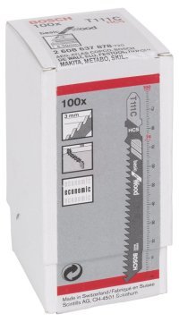 Bosch Dekupaj Testere Bıçağı Basic For Wood T 111 C 100 mm (100 Adet) - 2608637878
