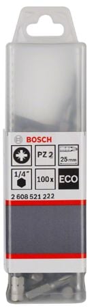 Bosch Vidalama Ucu Ekonomik Seri PZ2x25 mm (100 Adet) - 2608521222