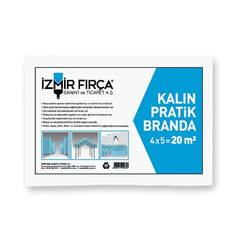 İzmir Fırça Kalın Pratik Branda 20 m²