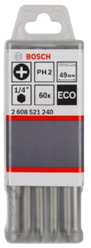 Bosch Vidalama Ucu Ekonomik Seri PH2x49 mm (60 Adet) - 2608521240