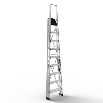 Çağsan Vento Platformlu Profesyonel Alüminyum Merdiven 8+1 Basamaklı