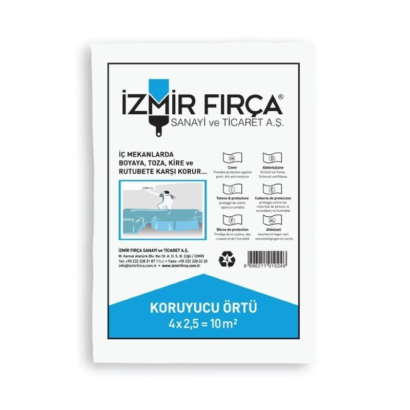 İzmir Fırça Koruyucu Örtü İnce 10 m²