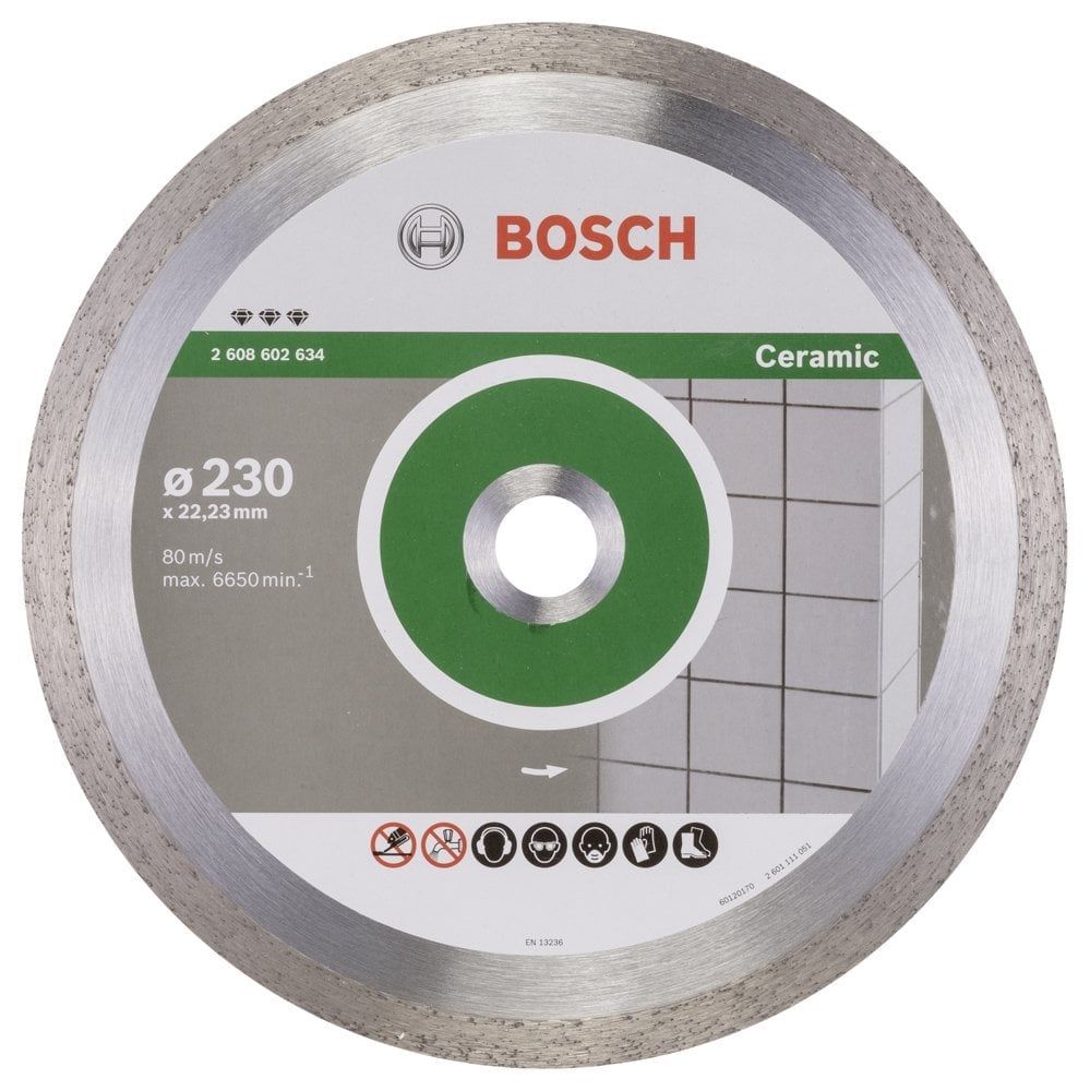 Bosch Seramik Kesmek İçin Elmas Kesme Bıçak 230 Mm (Best