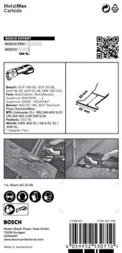 Bosch Starlock Aksesuarı / Expert StarlockPlus Testere MeMax PAIZ32AT (1 Adet) - 2608900019