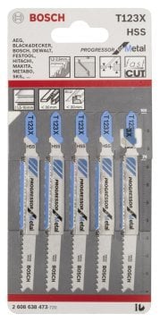 Bosch Dekupaj Testere Bıçağı Progressor For Metal T 123 X 100 mm (5 Adet) - 2608638473